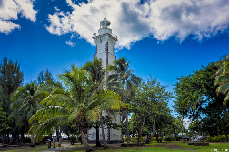 The Pointe Venus Lighthouse (Tepaina Venuti), Tahiti.